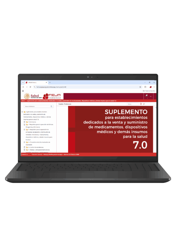 Suplemento para establecimientos dedicados a la venta y suministro de medicamentos, dispositivos médicos y demás insumos para la salud 7.0 (Versión Electrónica)